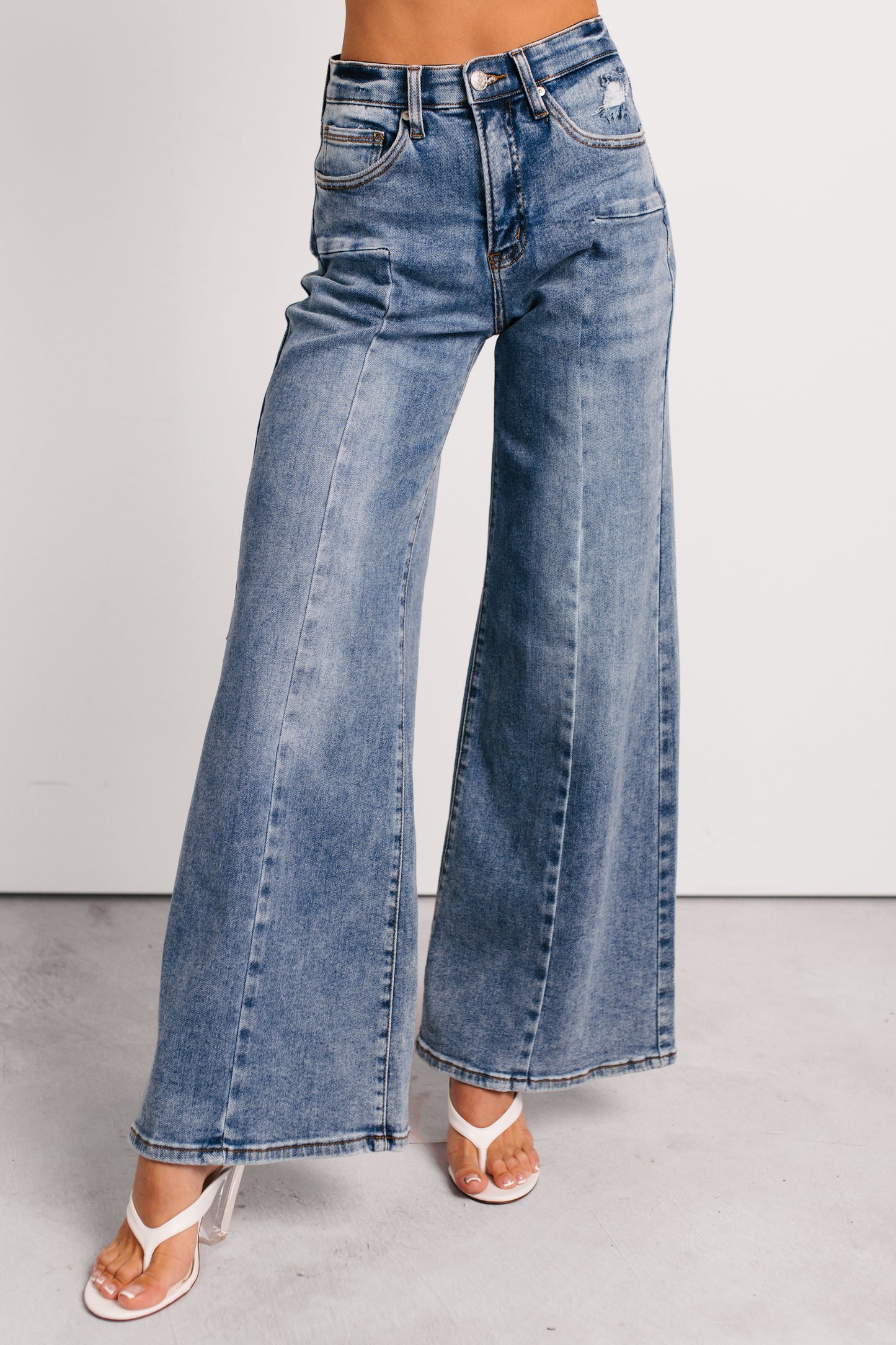 Ruda Wide Leg Tummy Control Saige Jeans (Medium)